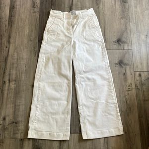 Everlane White Wide Legged Pant